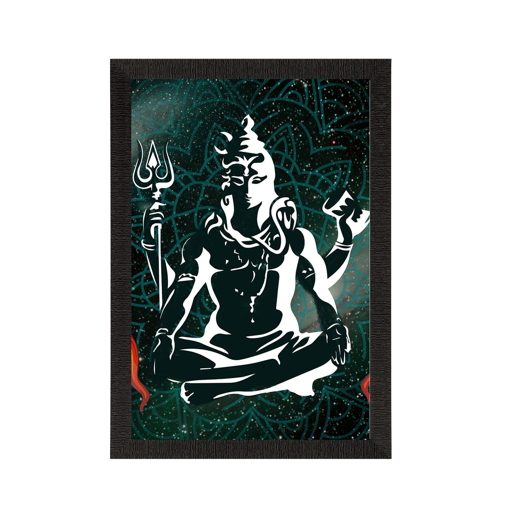 Lord Shiva Painting Digital Printed Religious Wall Art Kafalo