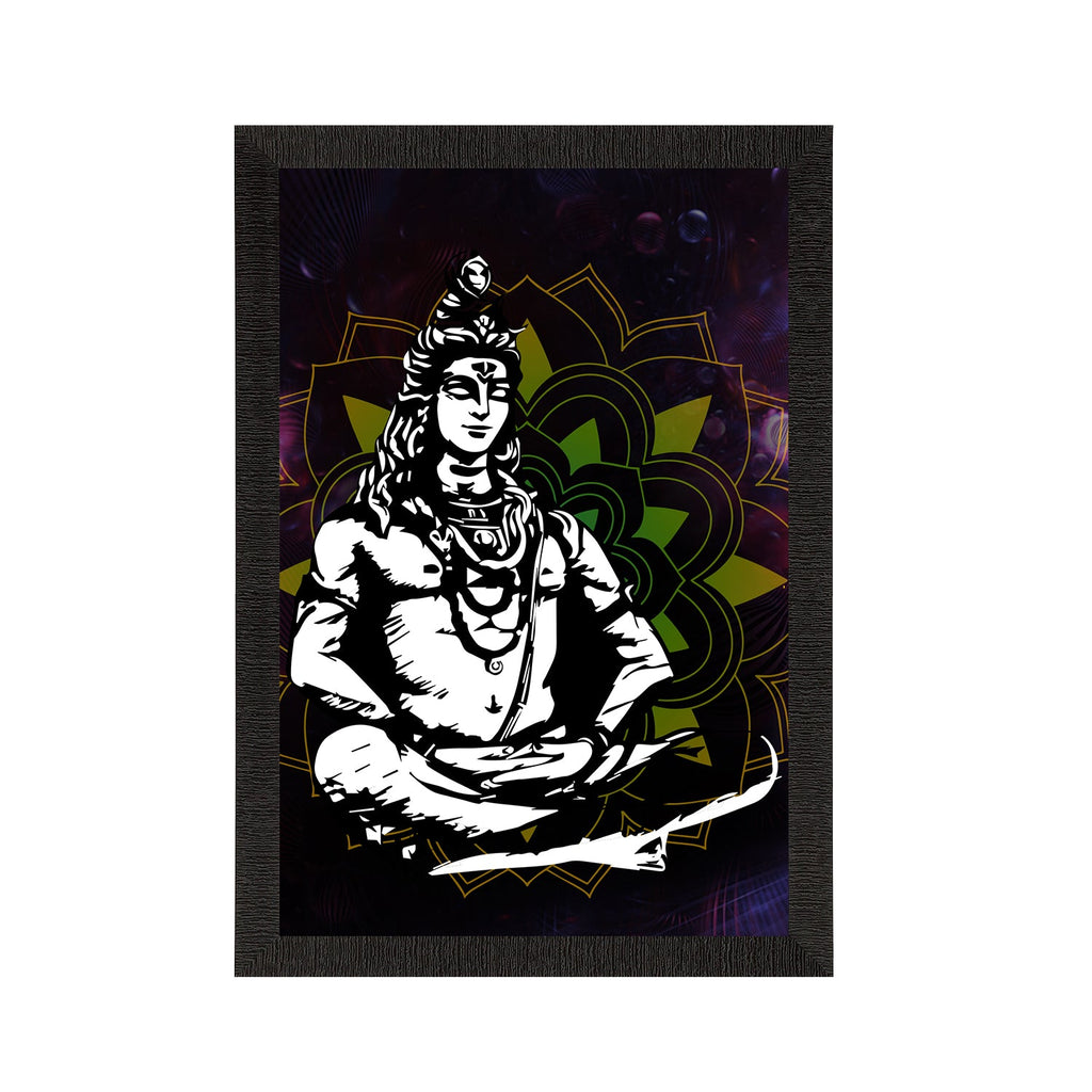 Lord Shiva Painting Digital Printed Religious Wall Art Kafalo