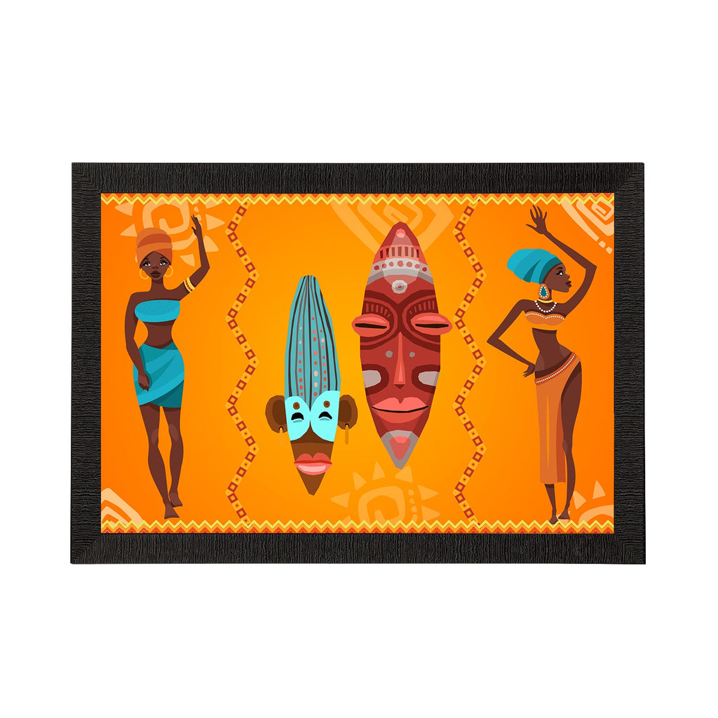 Tribal Theme Satin Matt Texture UV Art Painting Kafalo