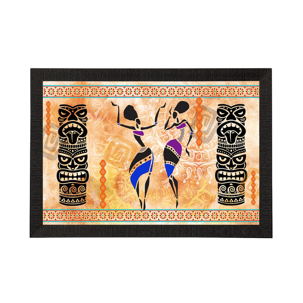 Tribal Theme Satin Matt Texture UV Art Painting Kafalo