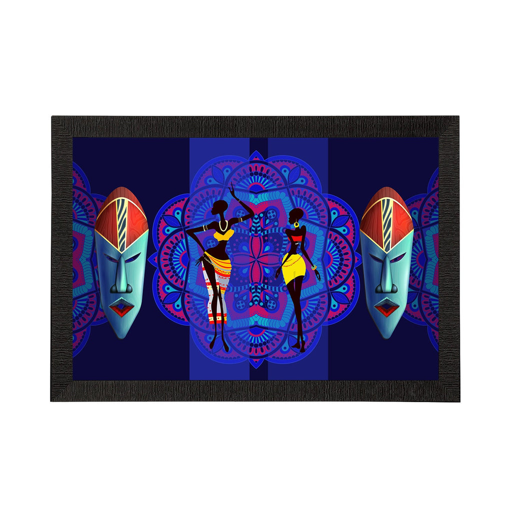 Tribal Theme Satin Matt Texture UV Art Painting Kafalo