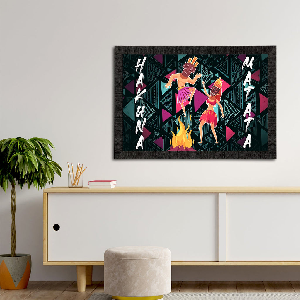 Tribal Theme Satin Matt Texture UV Art Painting Kafalo