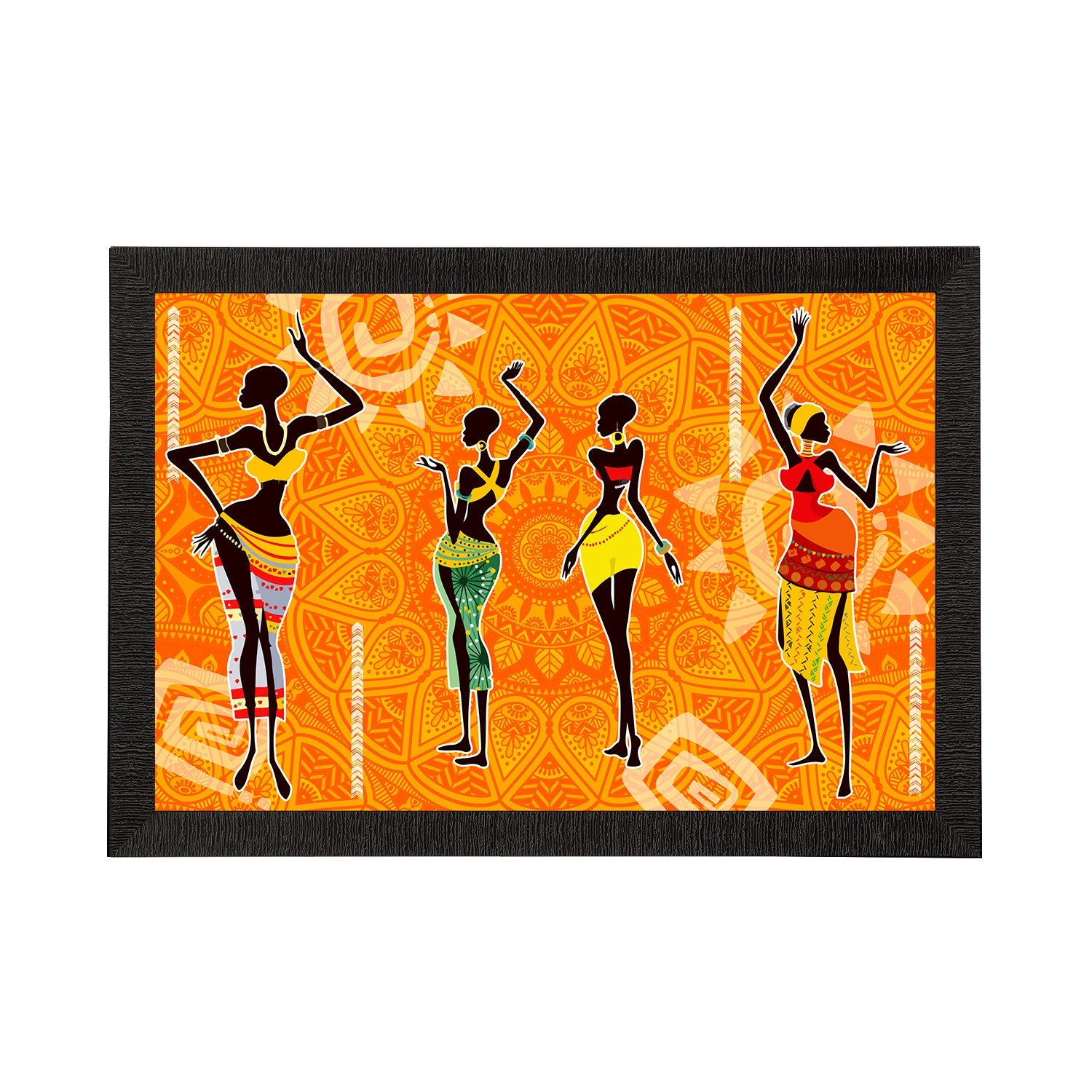 Tribal Theme Satin Matt Texture UV Art Painting Kafalo