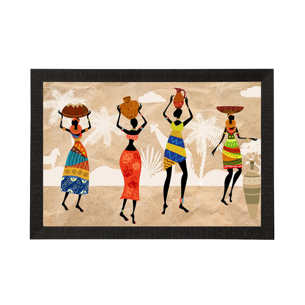 Tribal Theme Satin Matt Texture UV Art Painting Kafalo