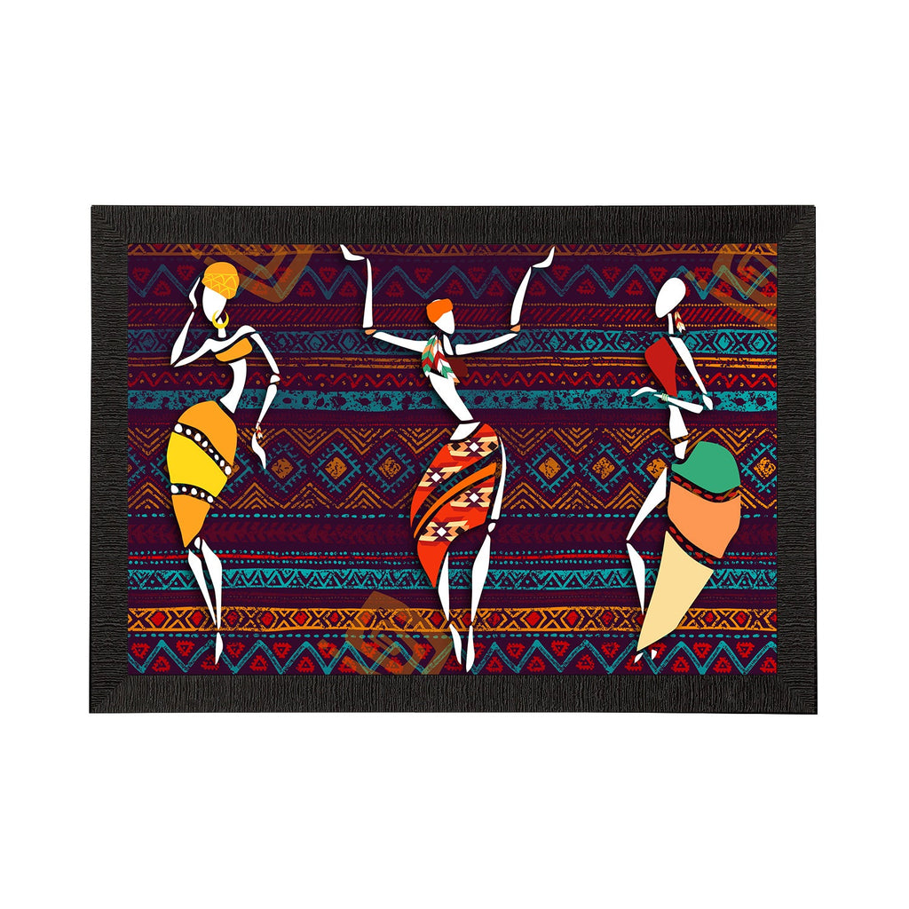 Tribal Theme Satin Matt Texture UV Art Painting Kafalo