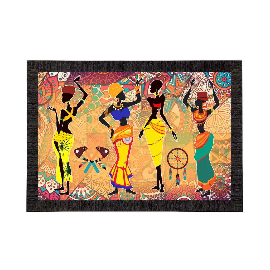Tribal Theme Satin Matt Texture UV Art Painting Kafalo