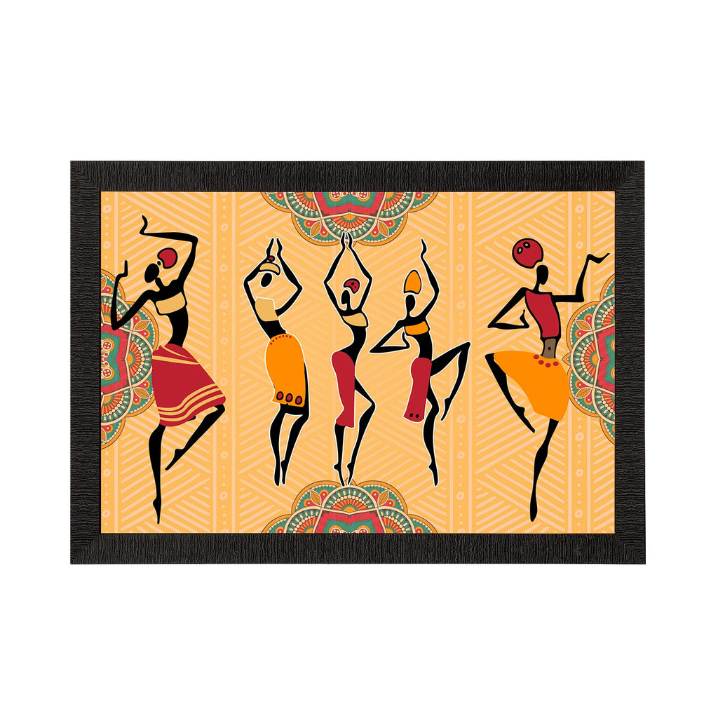 Tribal Theme Satin Matt Texture UV Art Painting Kafalo