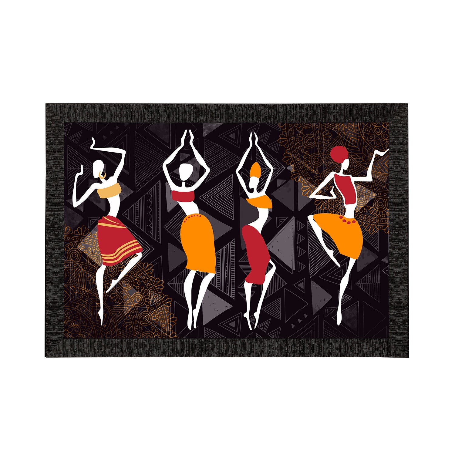 Tribal Theme Satin Matt Texture UV Art Painting Kafalo