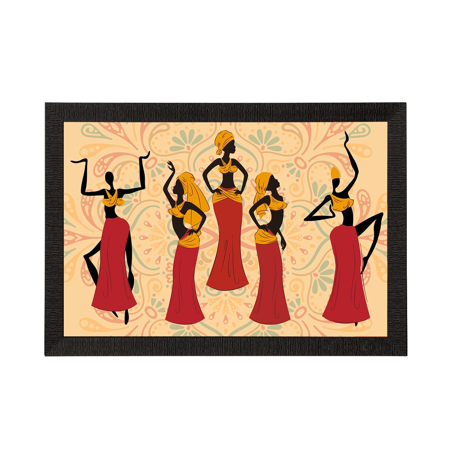 Tribal Theme Satin Matt Texture UV Art Painting Kafalo