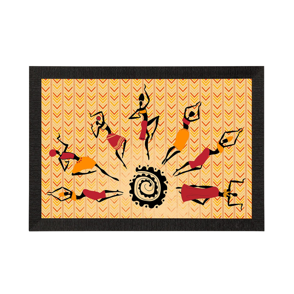 Tribal Theme Satin Matt Texture UV Art Painting Kafalo