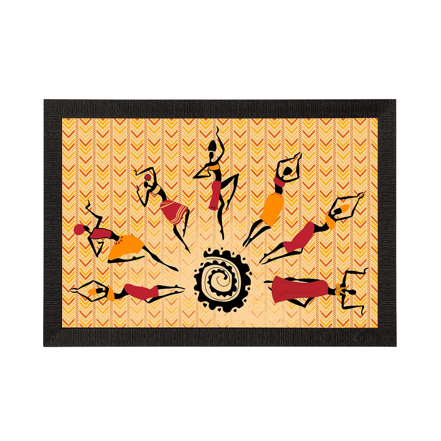 Tribal Theme Satin Matt Texture UV Art Painting Kafalo