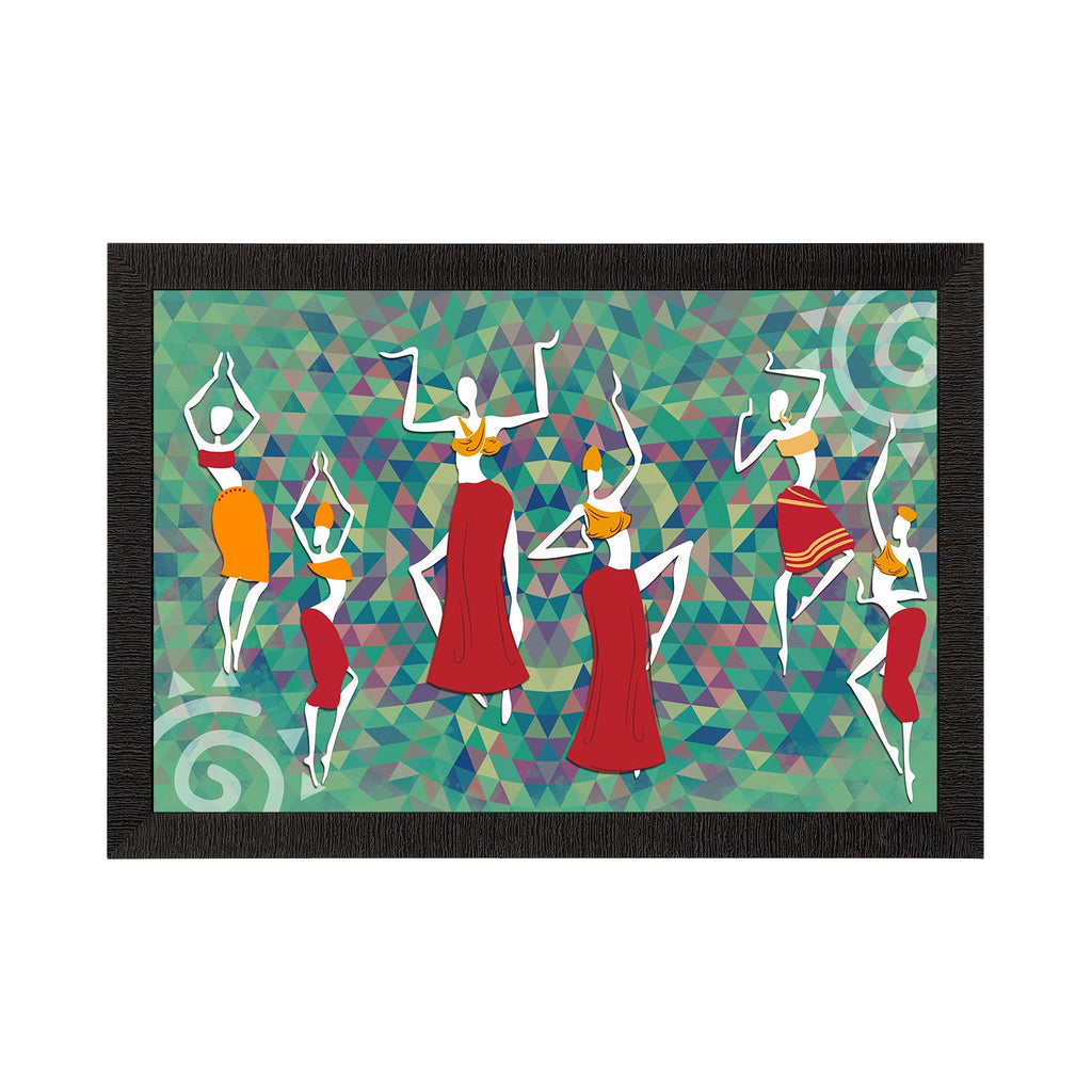 Tribal Theme Satin Matt Texture UV Art Painting Kafalo