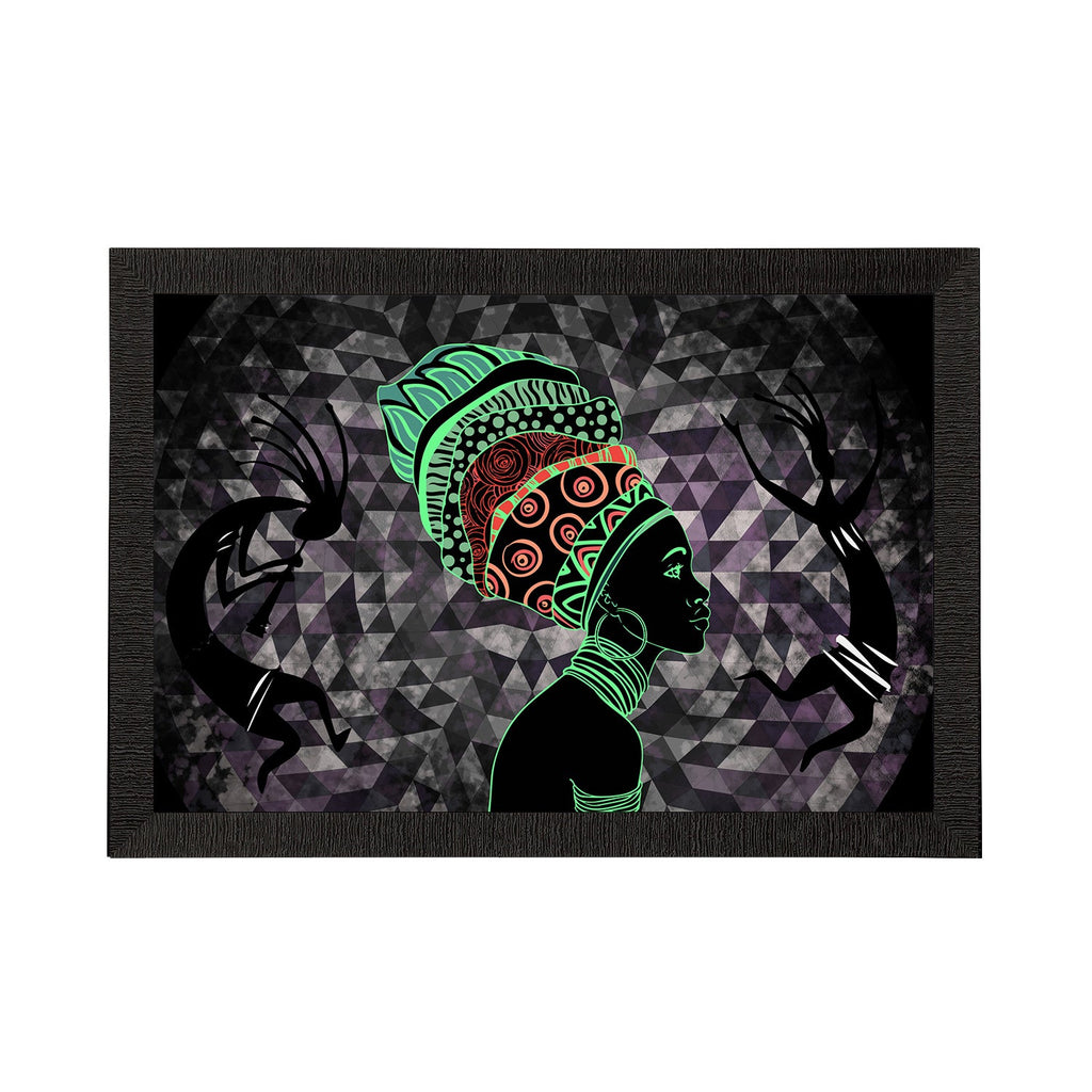 Tribal Theme Satin Matt Texture UV Art Painting Kafalo