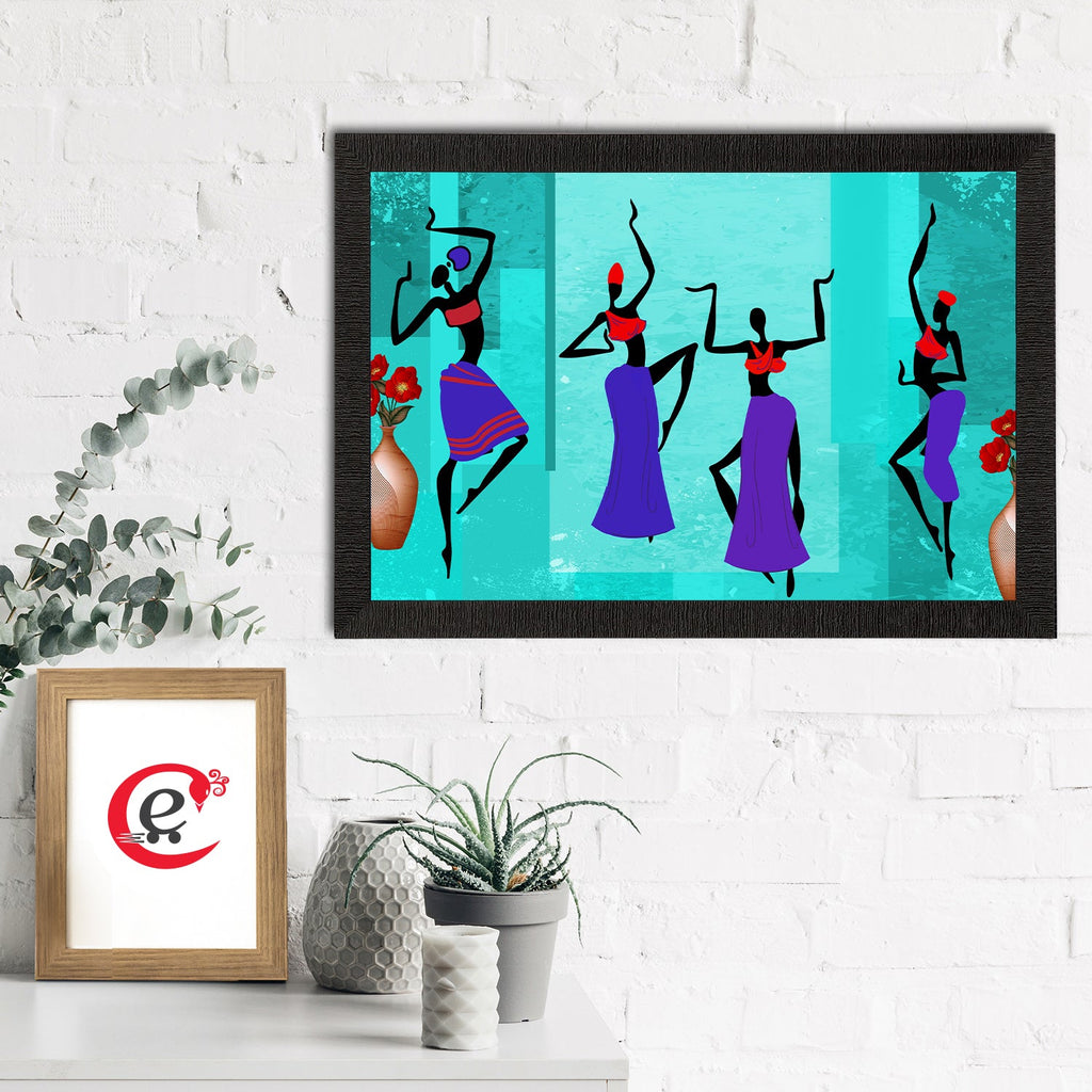 Tribal Theme Satin Matt Texture UV Art Painting Kafalo
