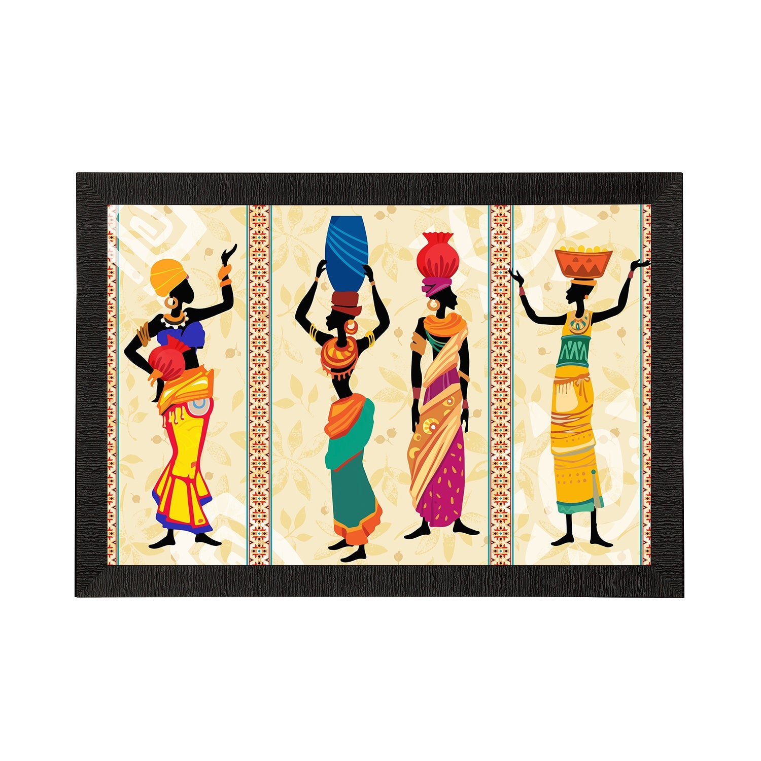 Tribal Theme Satin Matt Texture UV Art Painting Kafalo