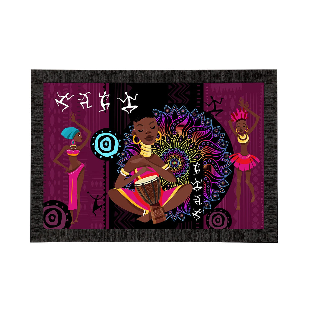 Tribal Theme Satin Matt Texture UV Art Painting Kafalo