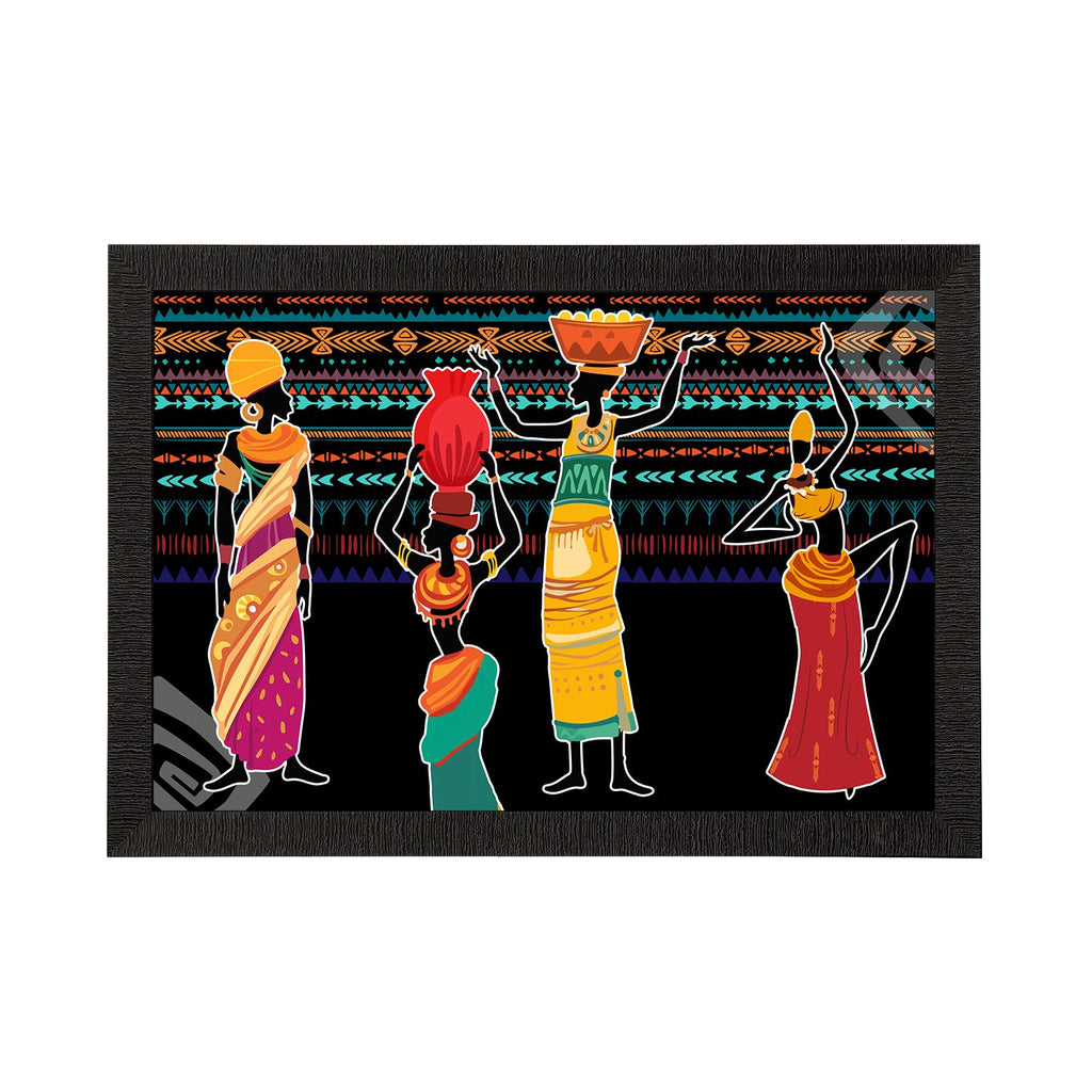 Tribal Theme Satin Matt Texture UV Art Painting Kafalo