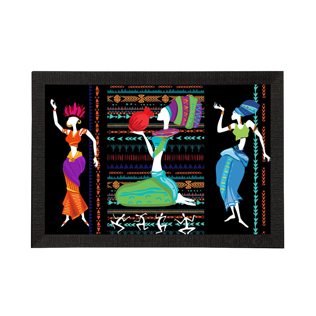 Tribal Theme Satin Matt Texture UV Art Painting Kafalo