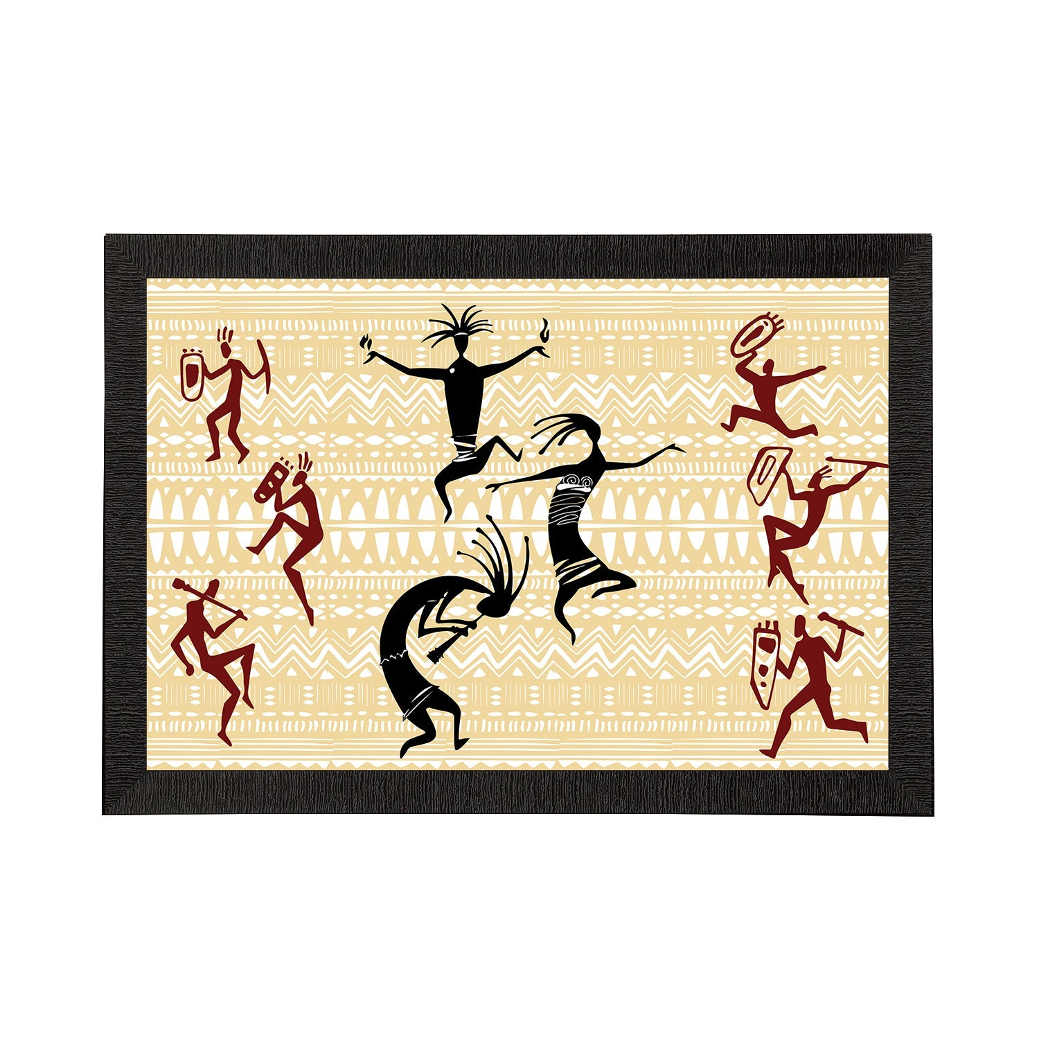 Tribal Theme Satin Matt Texture UV Art Painting Kafalo