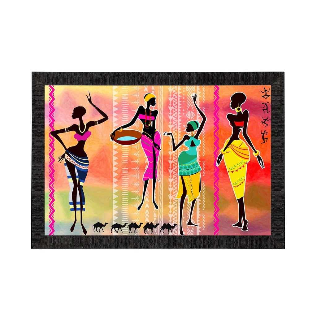 Tribal Theme Satin Matt Texture UV Art Painting Kafalo