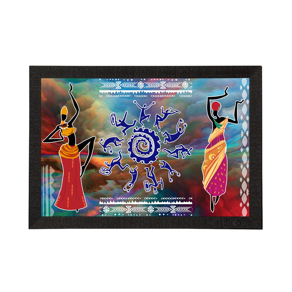 Tribal Theme Satin Matt Texture UV Art Painting Kafalo