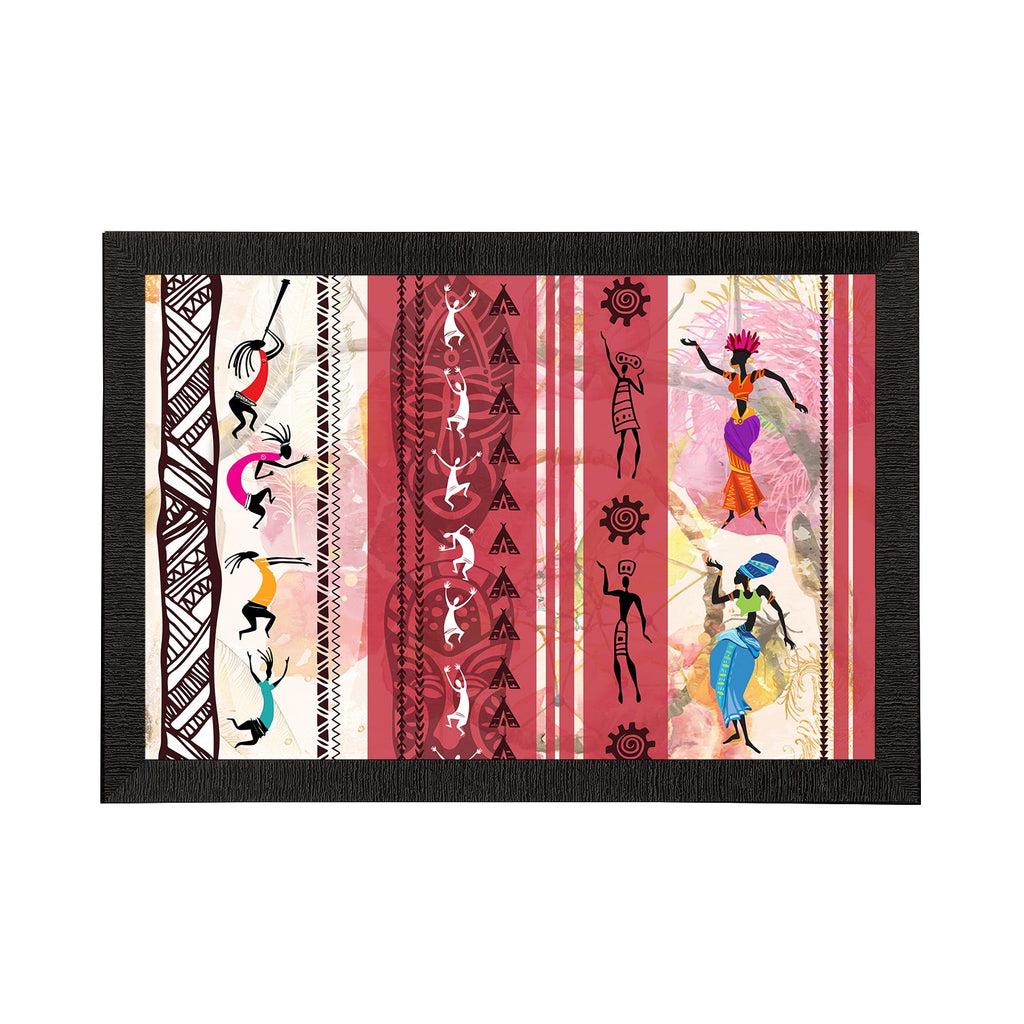 Tribal Theme Satin Matt Texture UV Art Painting Kafalo