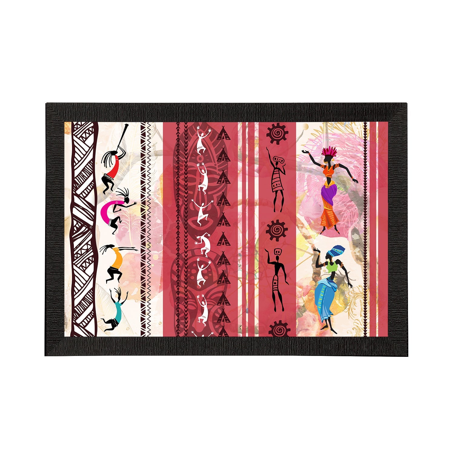 Tribal Theme Satin Matt Texture UV Art Painting Kafalo