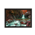 Beautiful Scenic Waterfall View Satin Matt Texture UV Art Painting Kafalo