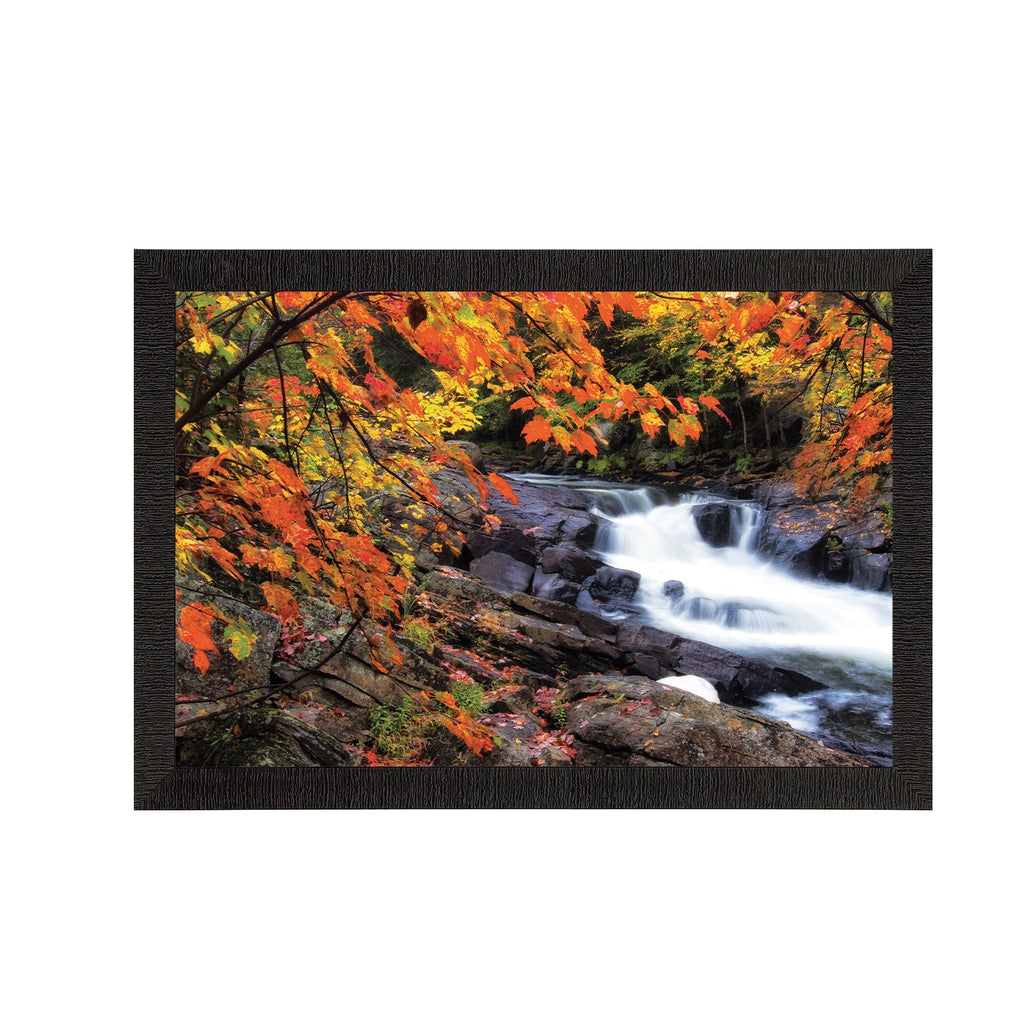 Beautiful Scenic Waterfall View Satin Matt Texture UV Art Painting Kafalo