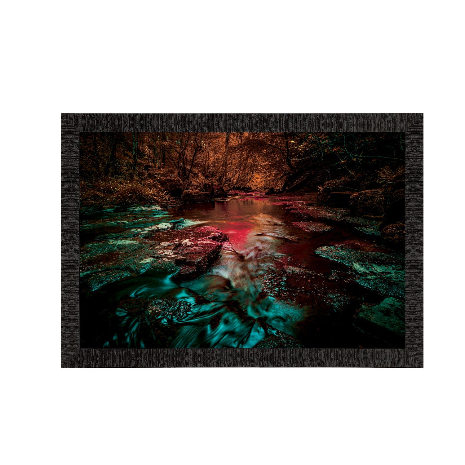 Beautiful Scenic Waterfall View Satin Matt Texture UV Art Painting Kafalo