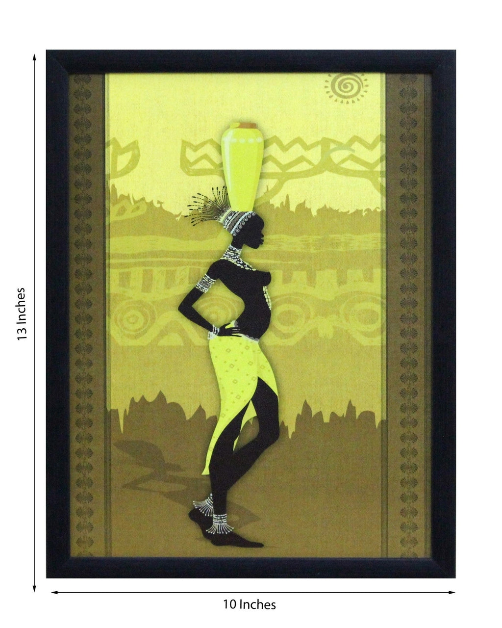 Tribal Women Theme Satin Matt Texture UV Art Painting Kafalo