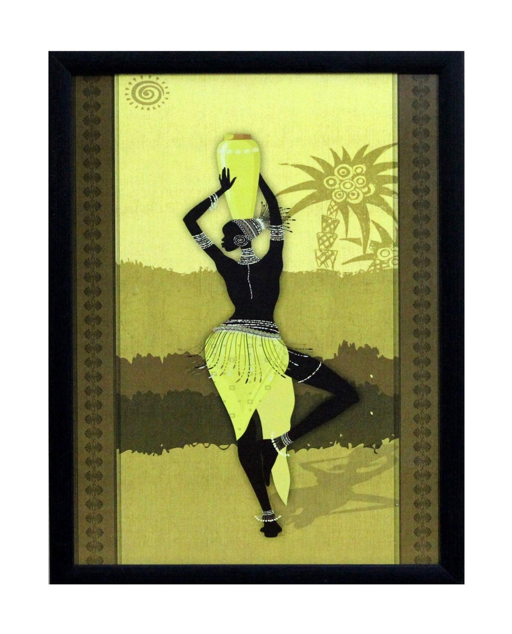 Tribal Women Theme Satin Matt Texture UV Art Painting Kafalo