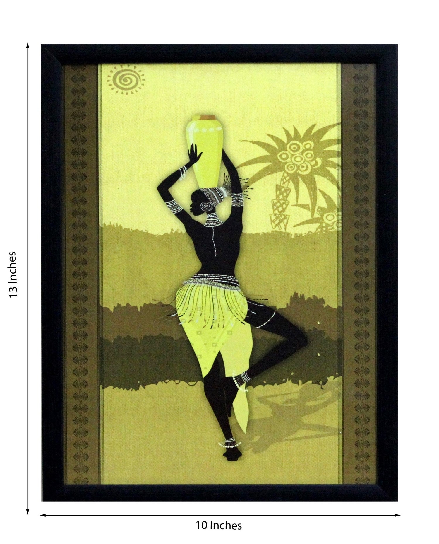 Tribal Women Theme Satin Matt Texture UV Art Painting Kafalo