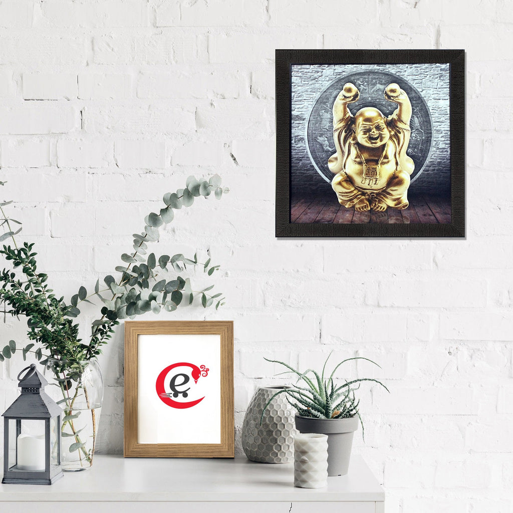 Laughing Buddha Design Satin Matt Texture UV Art Painting Kafalo