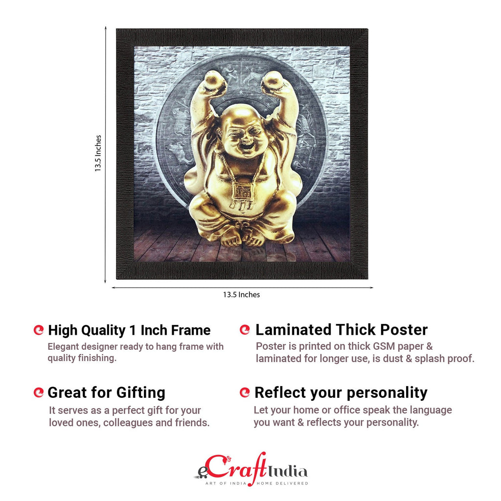 Laughing Buddha Design Satin Matt Texture UV Art Painting Kafalo