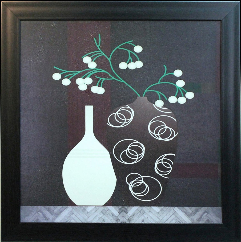 Abstract Pot Theme Satin Matt Texture UV Art Painting Kafalo