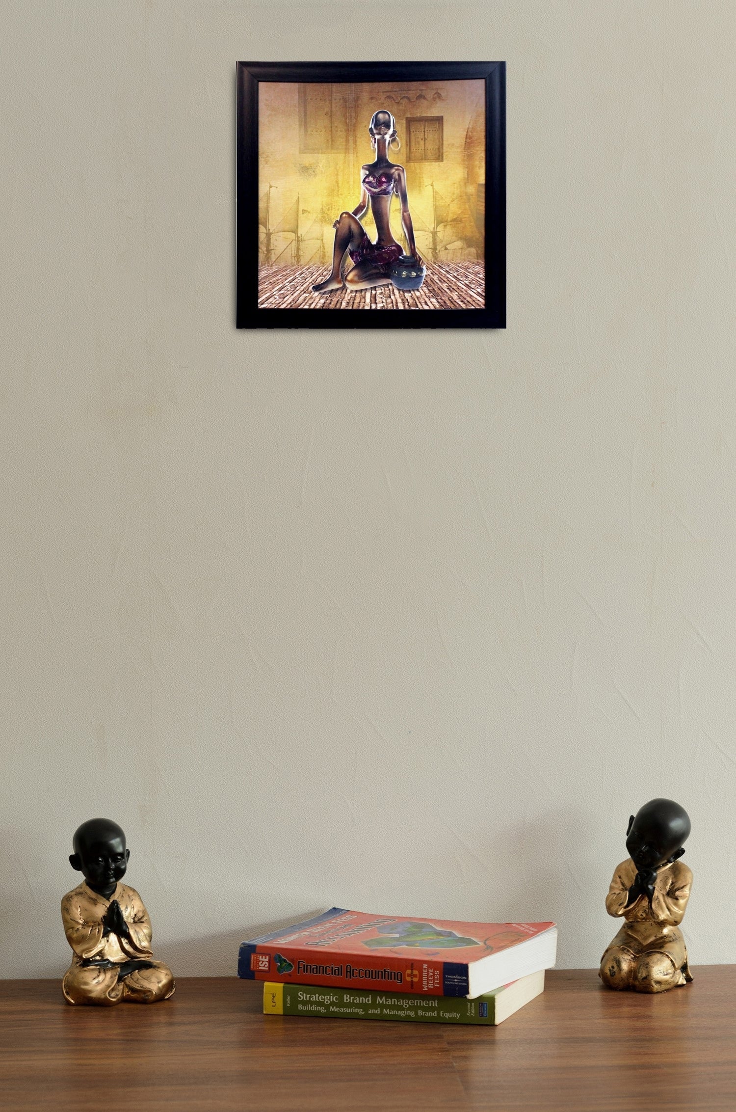 Tribal Women Theme Satin Matt Texture UV Art Painting Kafalo