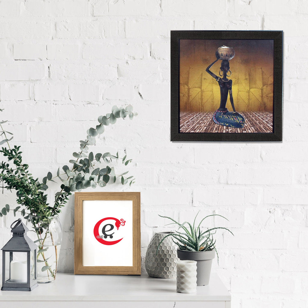 Tribal Women Theme Satin Matt Texture UV Art Painting Kafalo