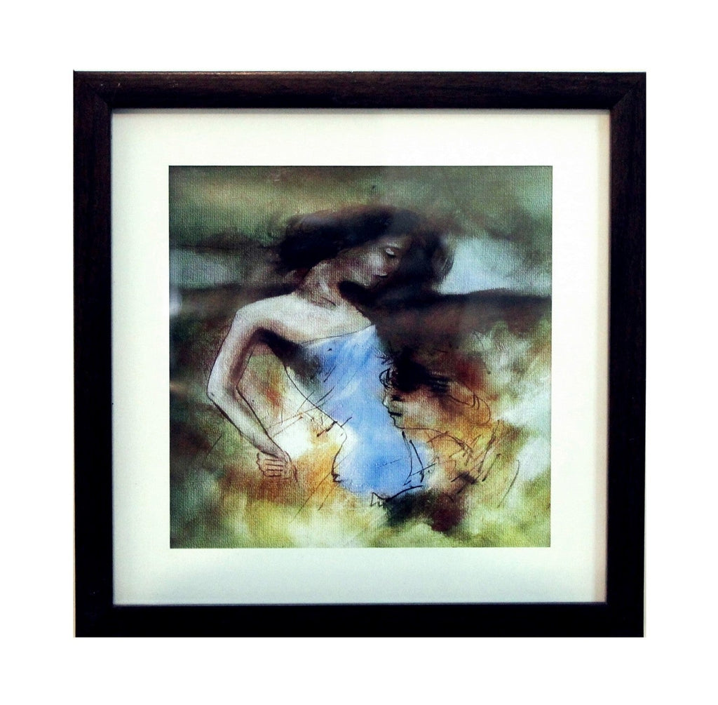 Love Scene Satin Matt Texture UV Art Painting Kafalo