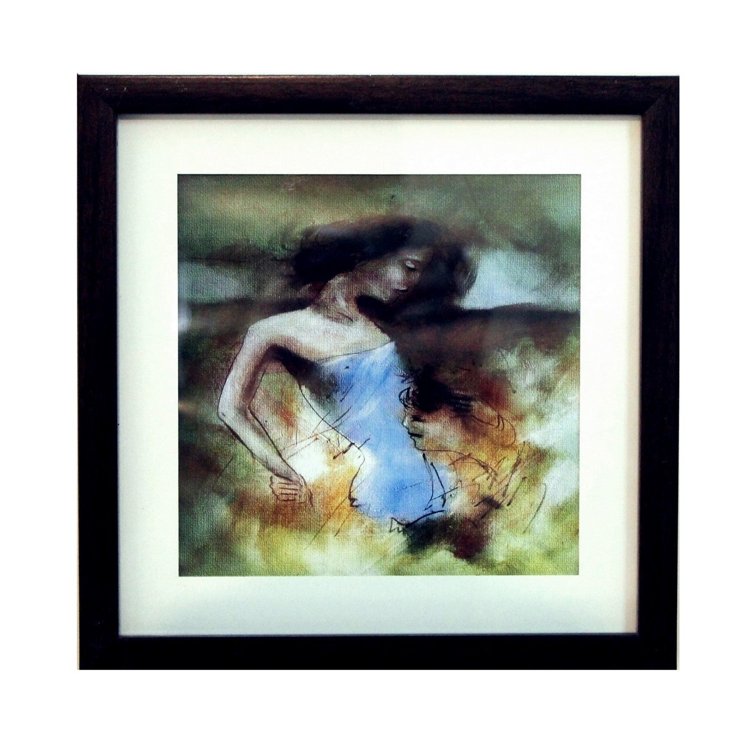 Love Scene Satin Matt Texture UV Art Painting Kafalo