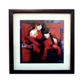 Abstract Love Scene Satin Matt Texture UV Art Painting Kafalo