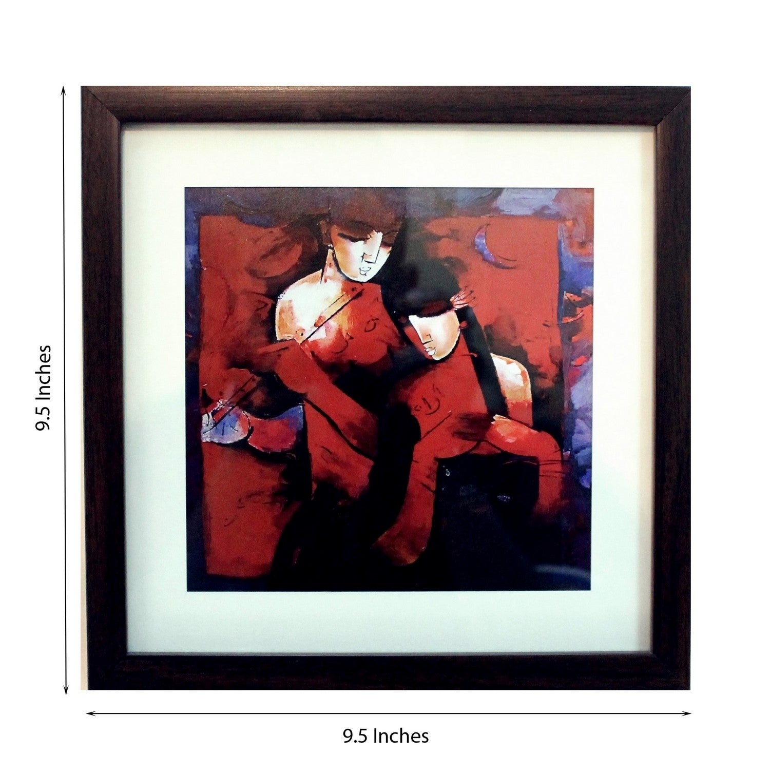 Abstract Love Scene Satin Matt Texture UV Art Painting Kafalo
