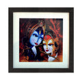 Radha Krishna Satin Matt Texture UV Art Painting Kafalo