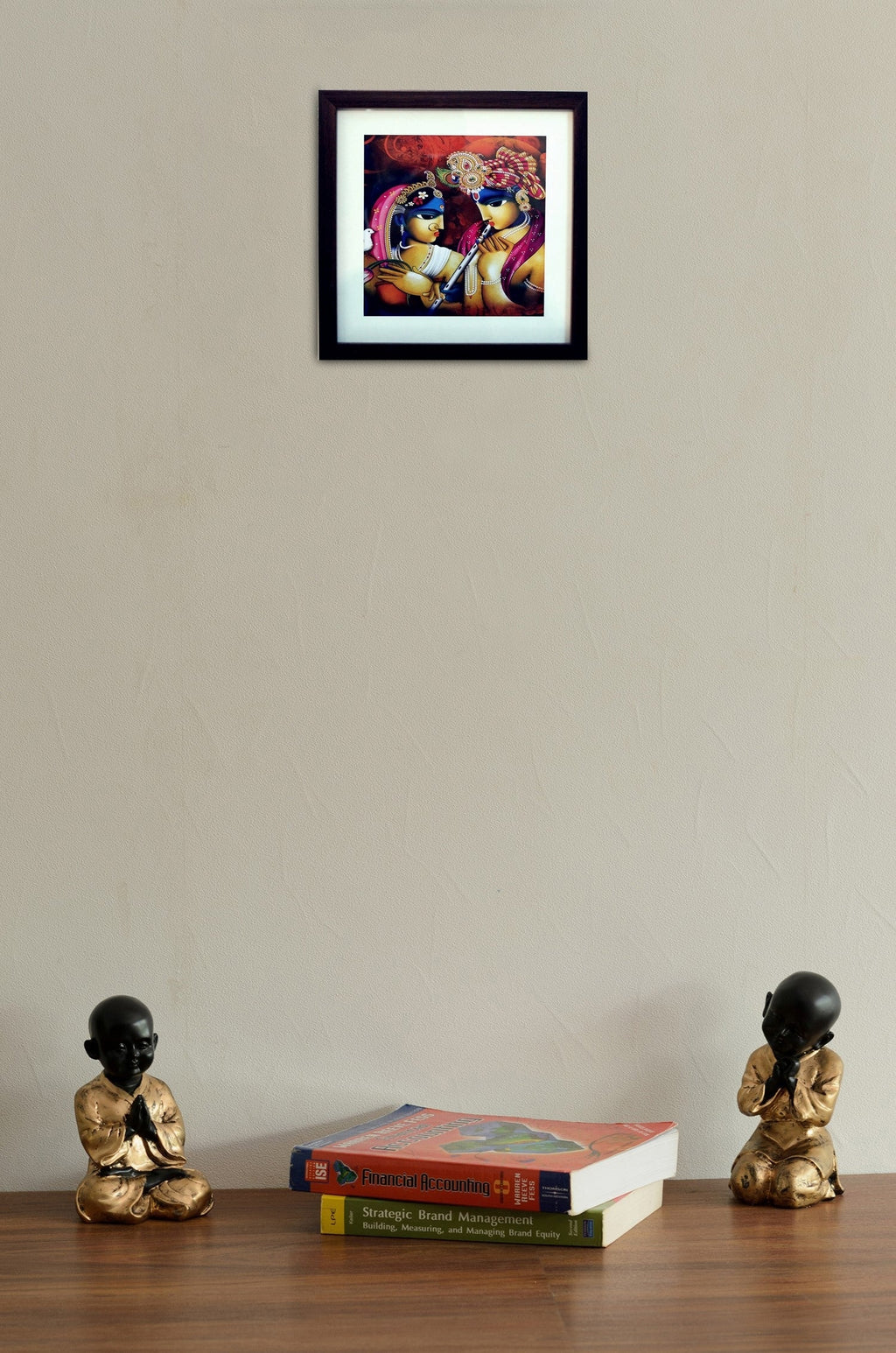 Radha Krishna Satin Matt Texture UV Art Painting Kafalo