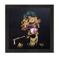 Krishna Playing Flute Painting Digital Printed Religious Wall Art Kafalo