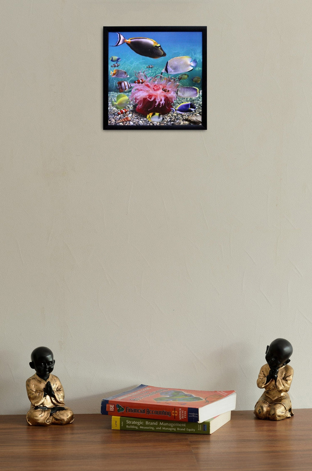 3D Sea Life view Design Satin Matt Texture UV Art Painting Kafalo