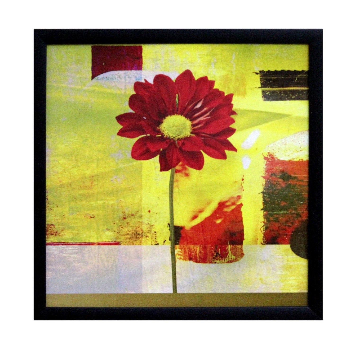 Red Sunflower Design Satin Matt Texture UV Art Painting Kafalo