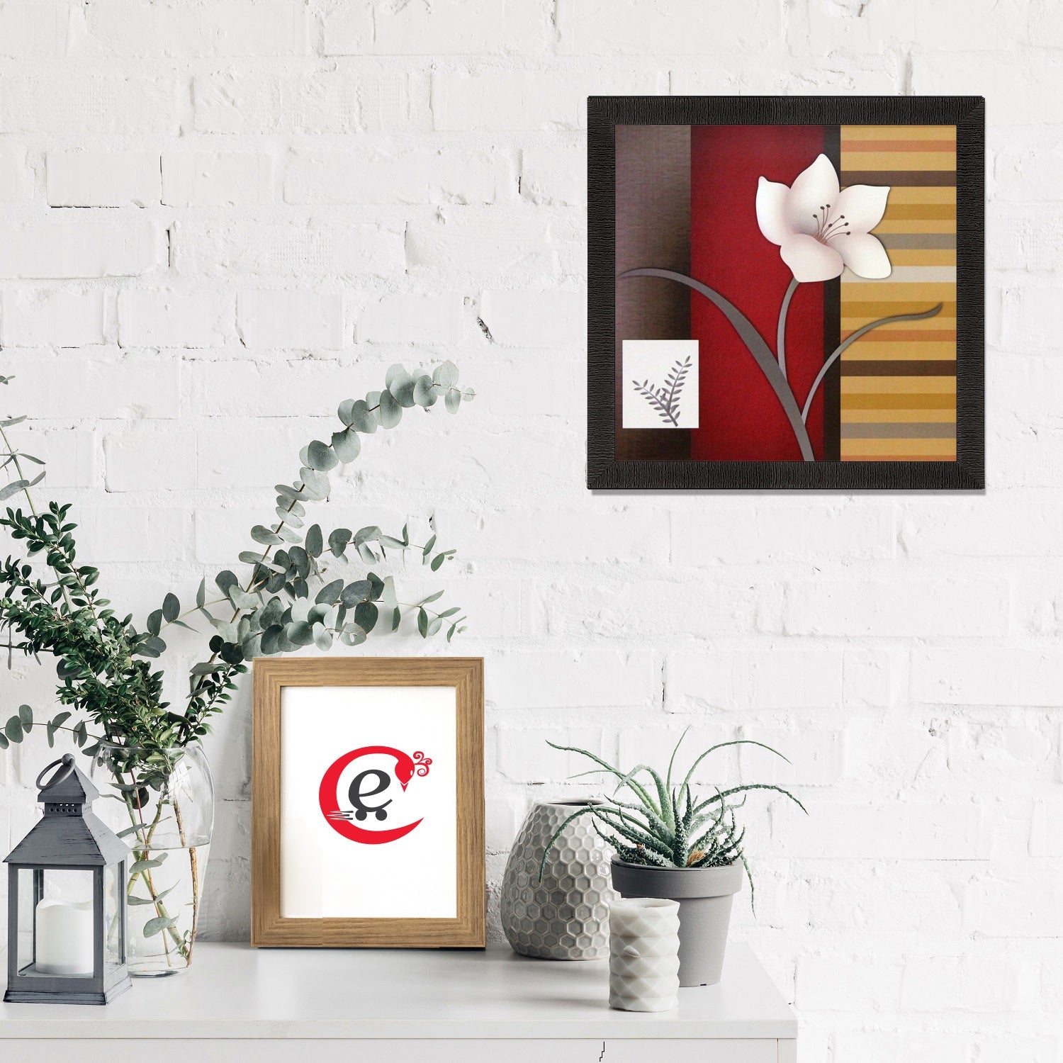 Abstract Flower Theme Satin Matt Texture UV Art Painting Kafalo