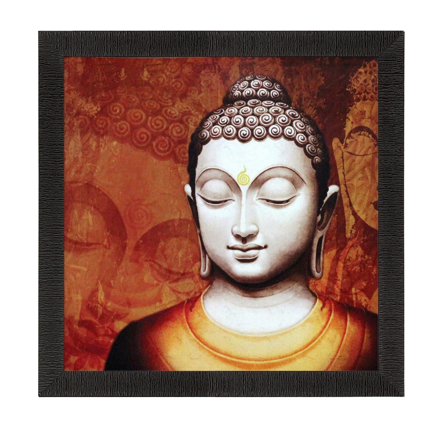 Meditating Buddha Painting Digital Printed Religious Wall Art Kafalo
