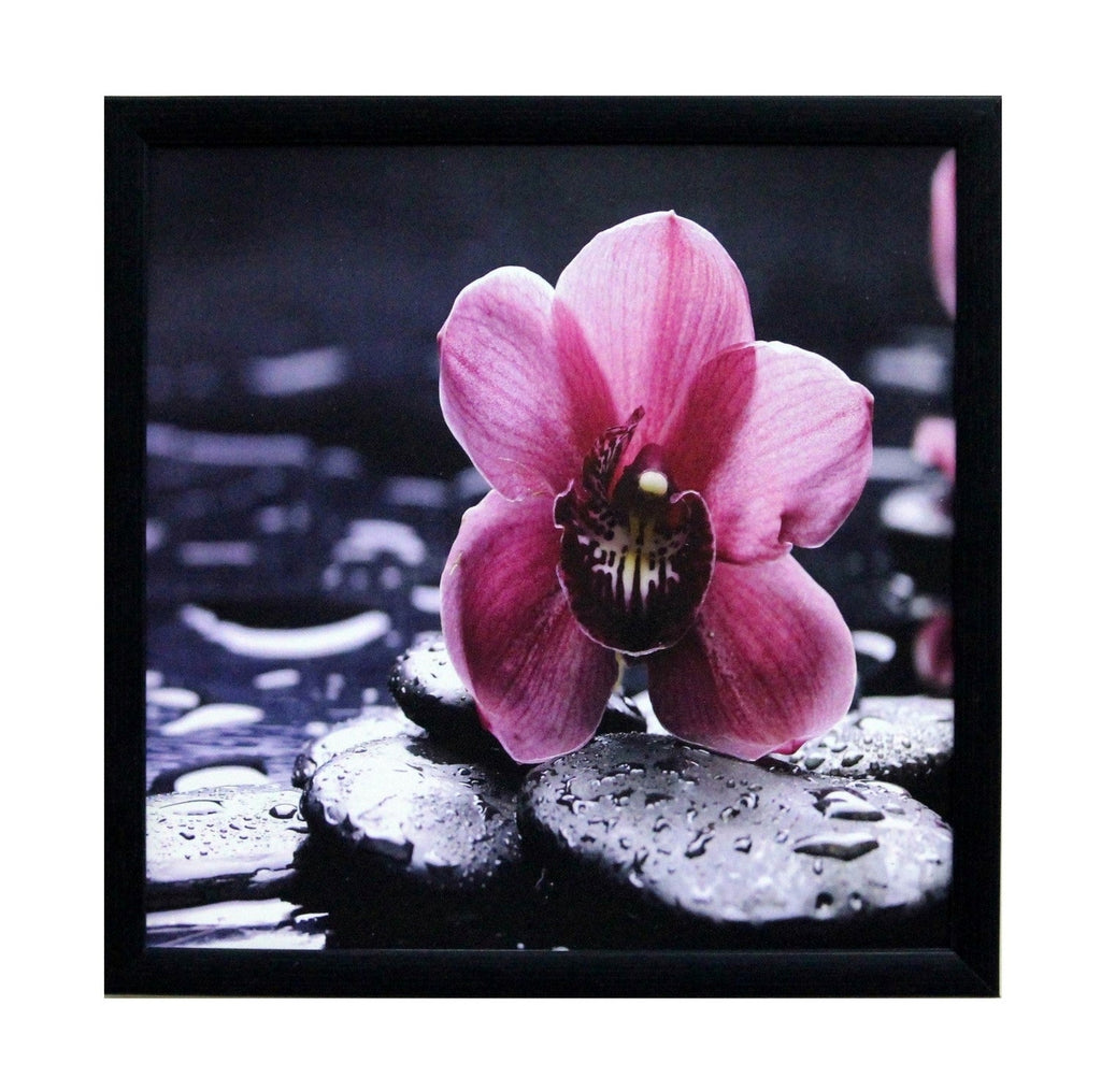 Beautiful Pink Flower Satin Matt Texture UV Art Painting Kafalo